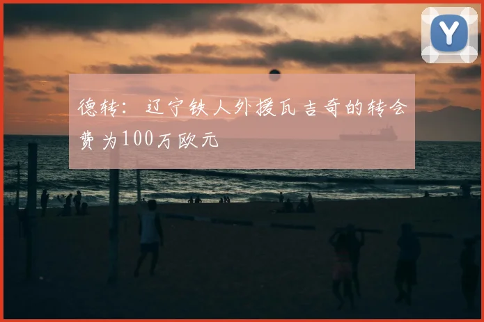 德转：辽宁铁人外援瓦吉奇的转会费为100万欧元